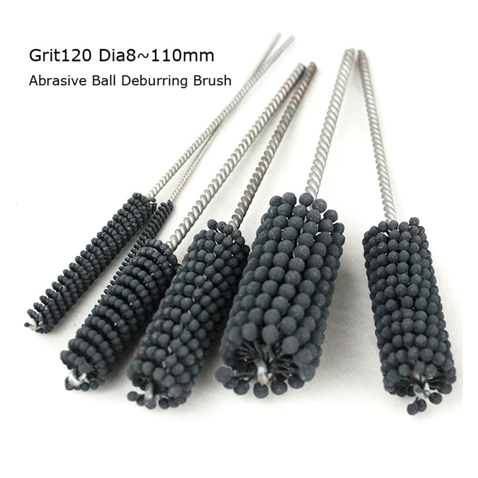 Zylinder Honbürste flexibel Korn 1pc Grit120 Dia8~110mm Schleif Ball Entgraten Pinsel Innen Loch Schleifen Rohr Polieren Rohr(Dia85x260mm P120)