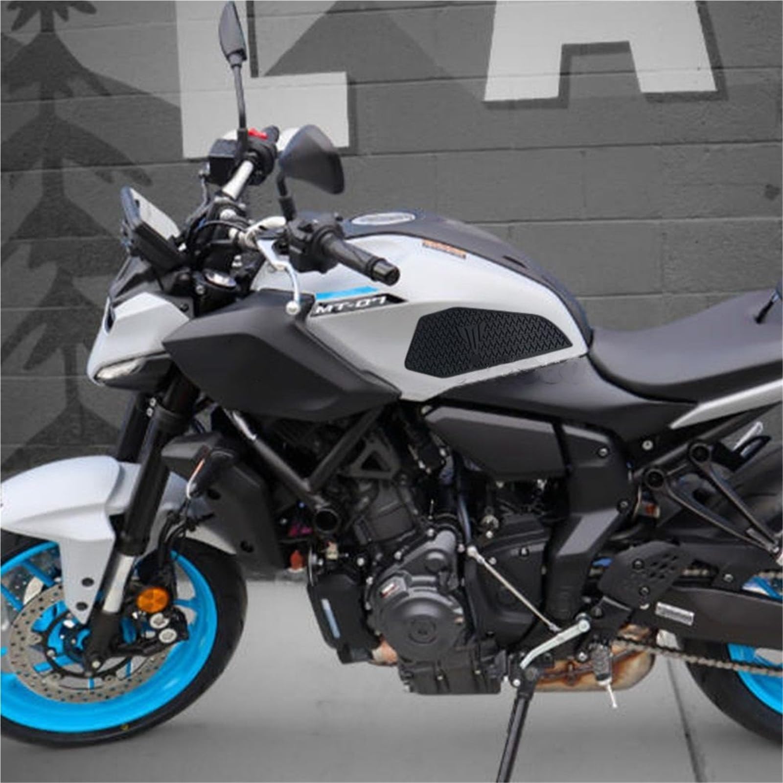 MKBHD 2025 MT07 Tankgriffe Kraftstofftank-Pad Passend for Yamaha MT 07 MT-07 GEN4 Zubehör Motorrad MT07 Gen 4 Kniegriff-Aufkleber MT 07 2025