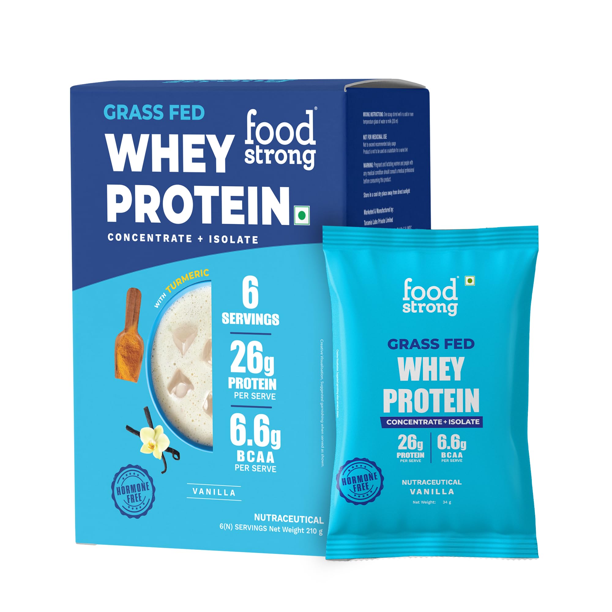 Foodstrong Whey Protein Powder Unflavoured (Raw) 26g Protein 1KG — Amazon image 14