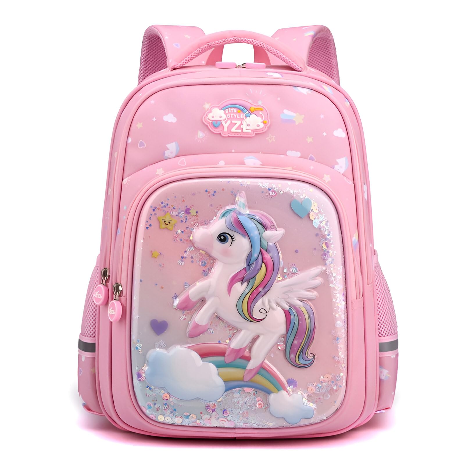 elios Enchant 3D School Backpack for Girls Superior Comfort, Night Reflective Strip, Birthday Rakhi Gift-picture-22