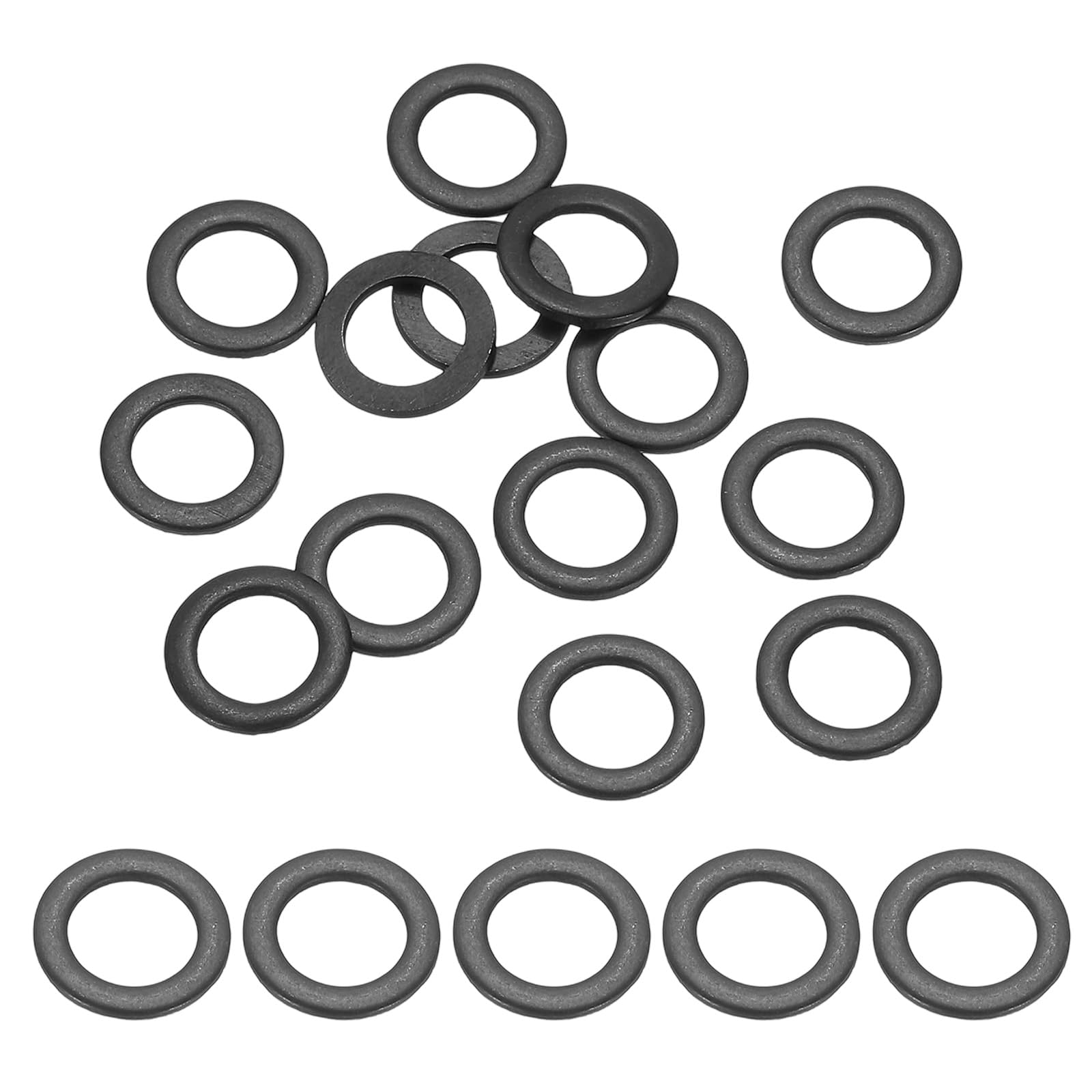 PATIKIL 80PCS M6 Stainless Steel Washers, M6x10x1mm Flat Washers Metal Metric Sealing Assortment Kit 304 Stainless Steel Gasket Ring for Screws Bolts Automotive