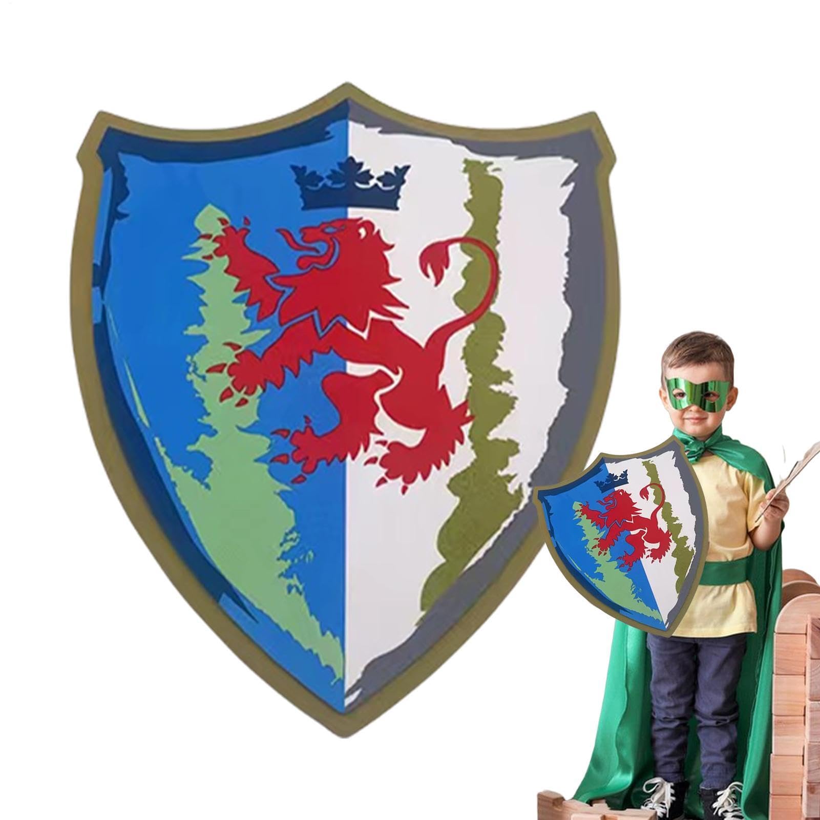 Amber Dragon Knight Shield – EVA Foam Toy Shield | Noble Knight Cosplay Prop | Lightweight Fantasy Role Play For Kids Dress Up LARP Costume Parties And Imaginative Play Use