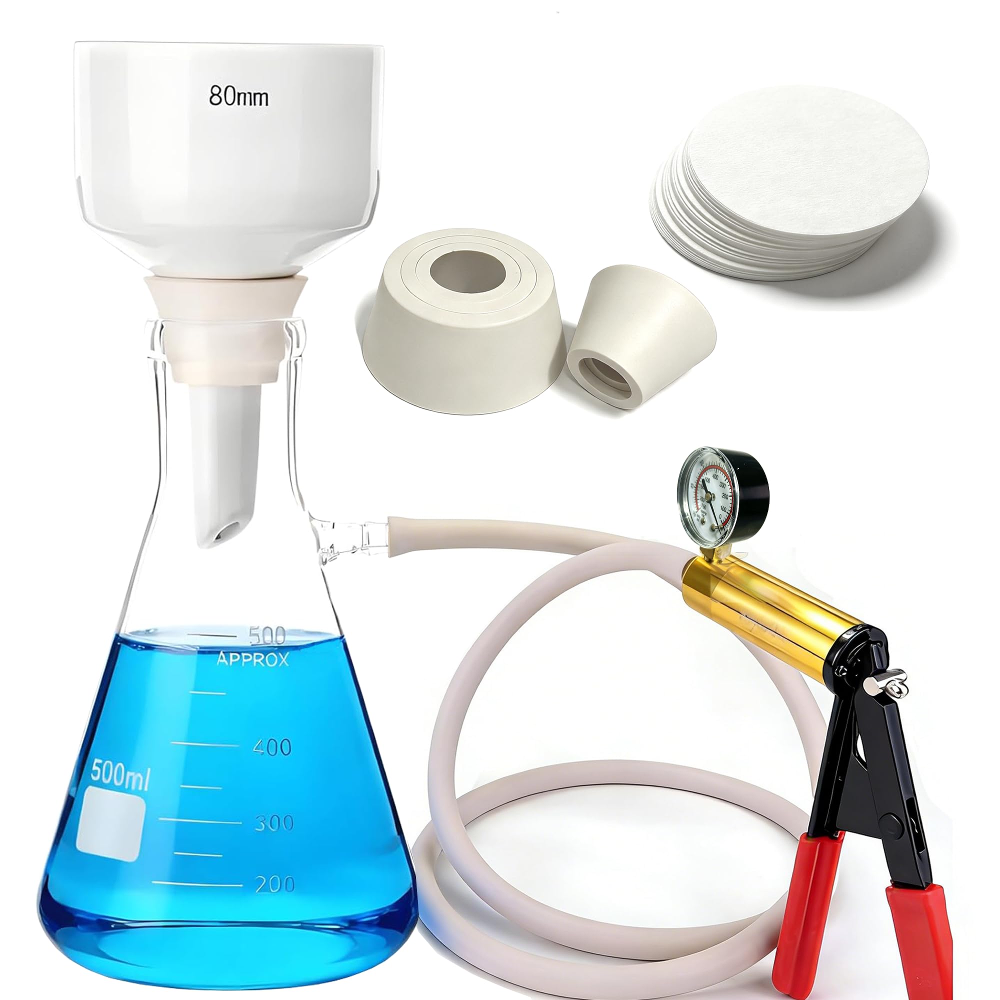 Buchner Funnel Kit - Filtration Made Easy -8 Buchner Funnel Kit - Filtration Made Easy -8
