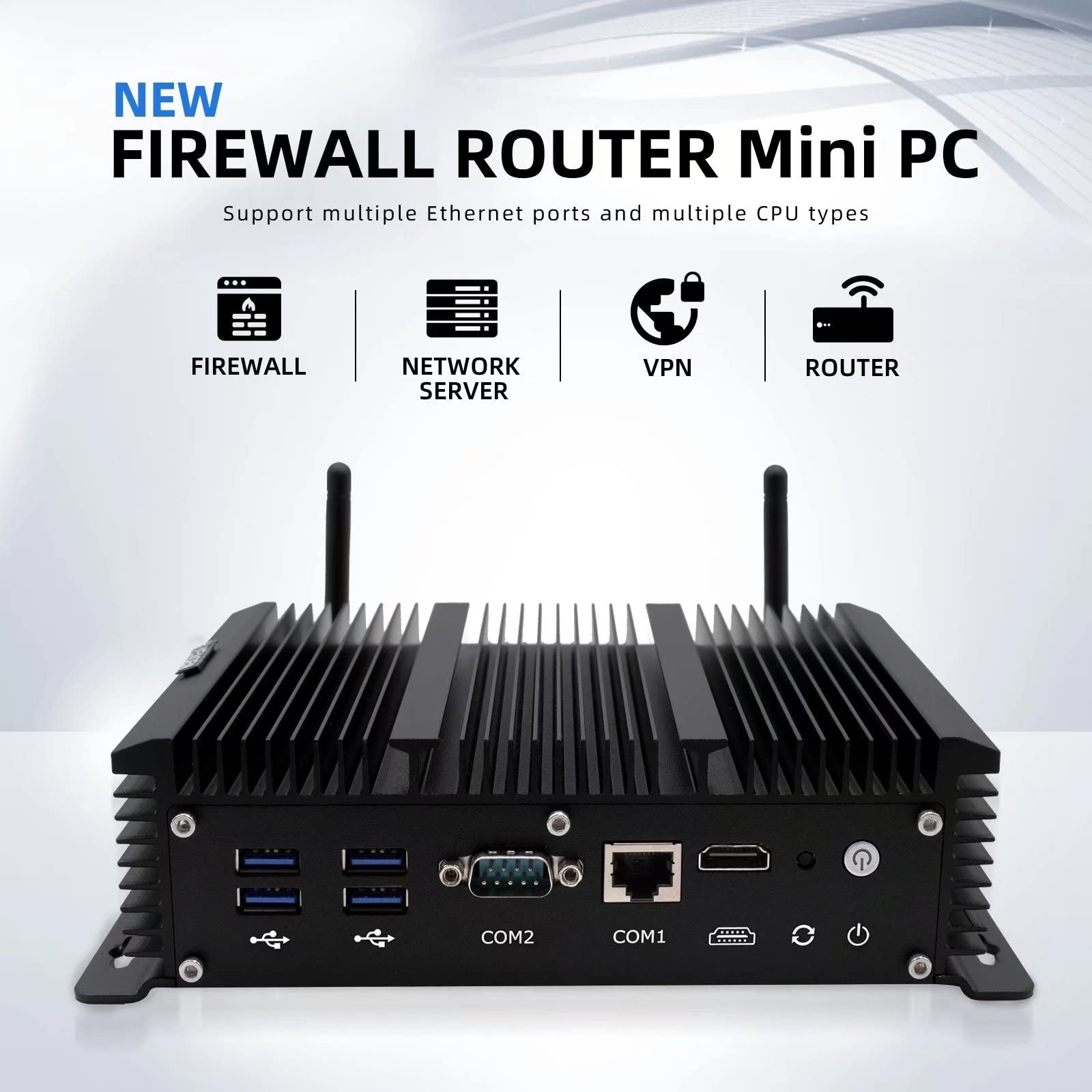 ファンレスMini PC i5-7267U 4GB SSD256GB Fanless Mini Industrial PC Windows 10,Core i5 7267U,8GB DDR4 RAM
