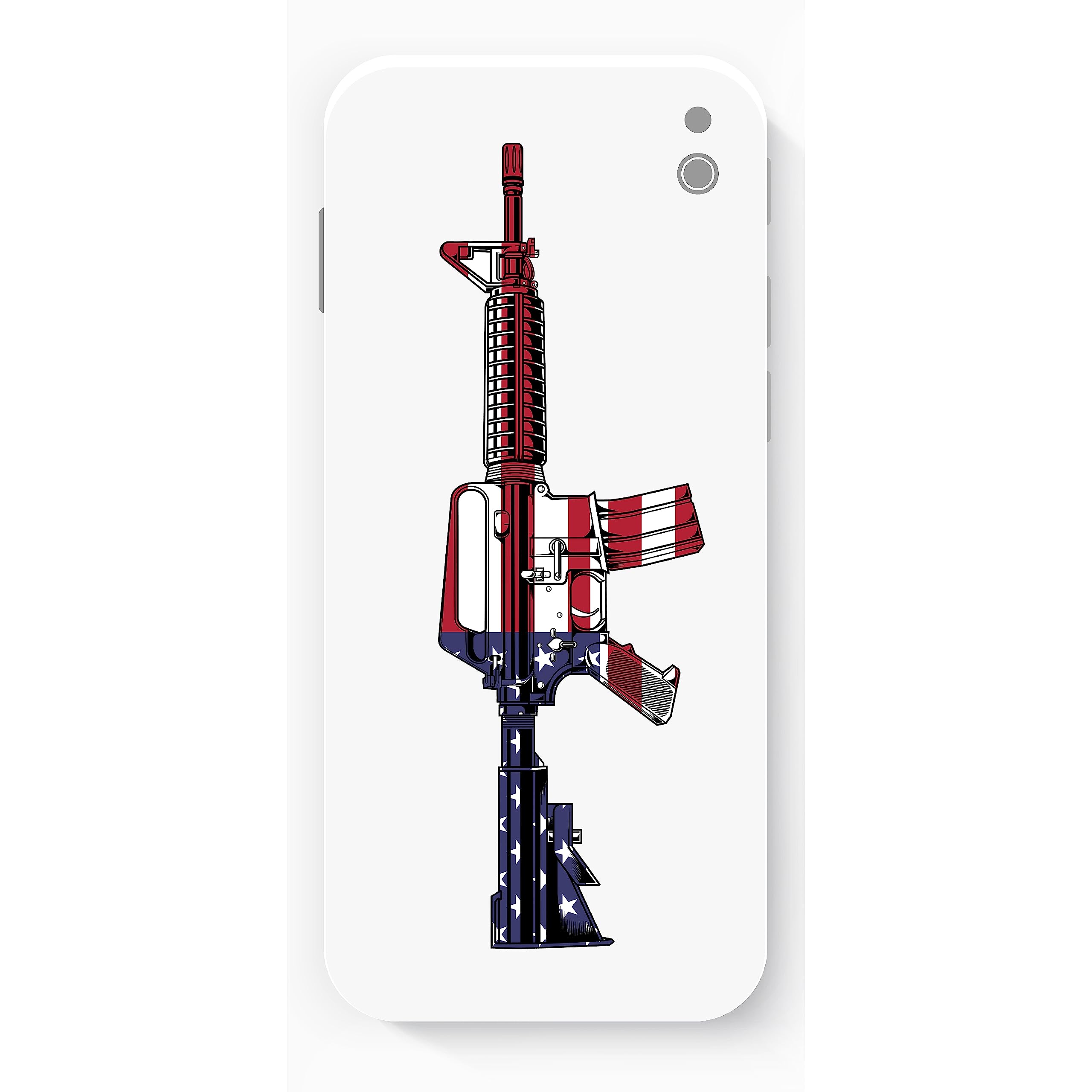 Distressed American Flag AR15 - Sticker At Sticker Shoppe