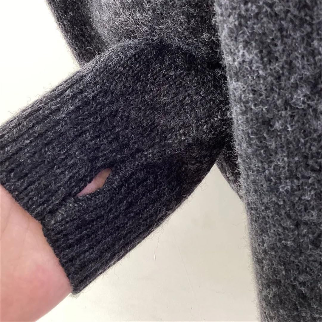 Damski sweter z kapturem luźny kaszmirowy sweter kreskówka haft swetry zimowe swetry swetry