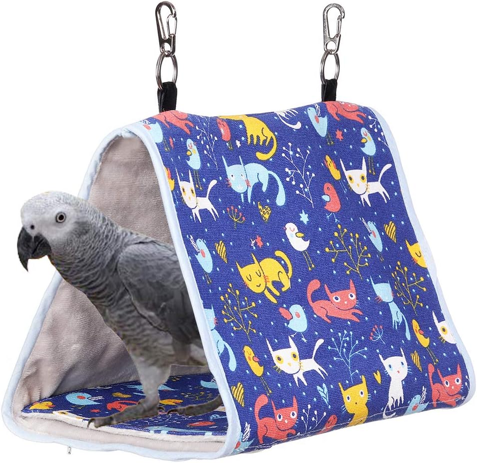 KINTOR Bird Nest Snuggle Hut,Parrot Habitat Cave Hanging Tent for Small Medium Parrots Budgies Eclectus Parakeet Cockatiels Lovebird…