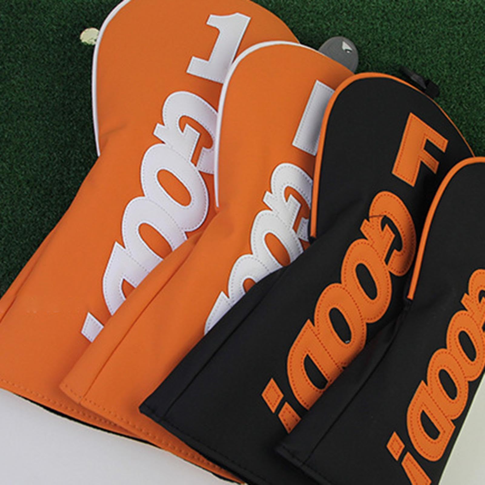 Funda para palo de golf, funda de piel sintética para cabeza de palo de golf, impermeable, accesorios deportivos portátiles para hombres y mujeres