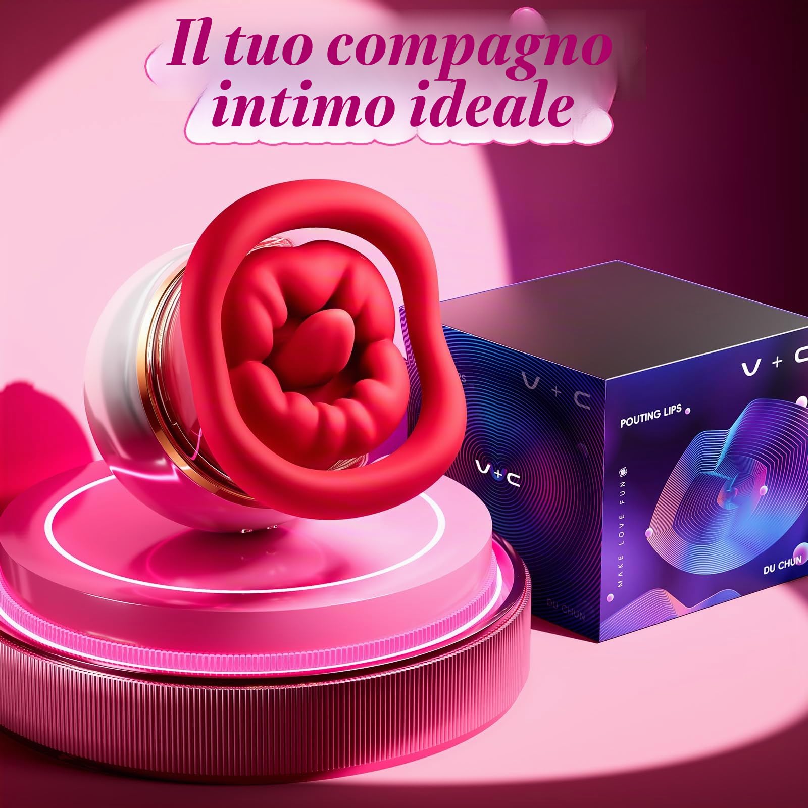 Vibrazione per le donne che succhiano il sesso giocattolo, set di vibratore 5 in 1 giocattolo sessuale per donne con LCD e 10 succhie, 10 leccate di lingua e 10 vibratori, vibratori per capezzoli