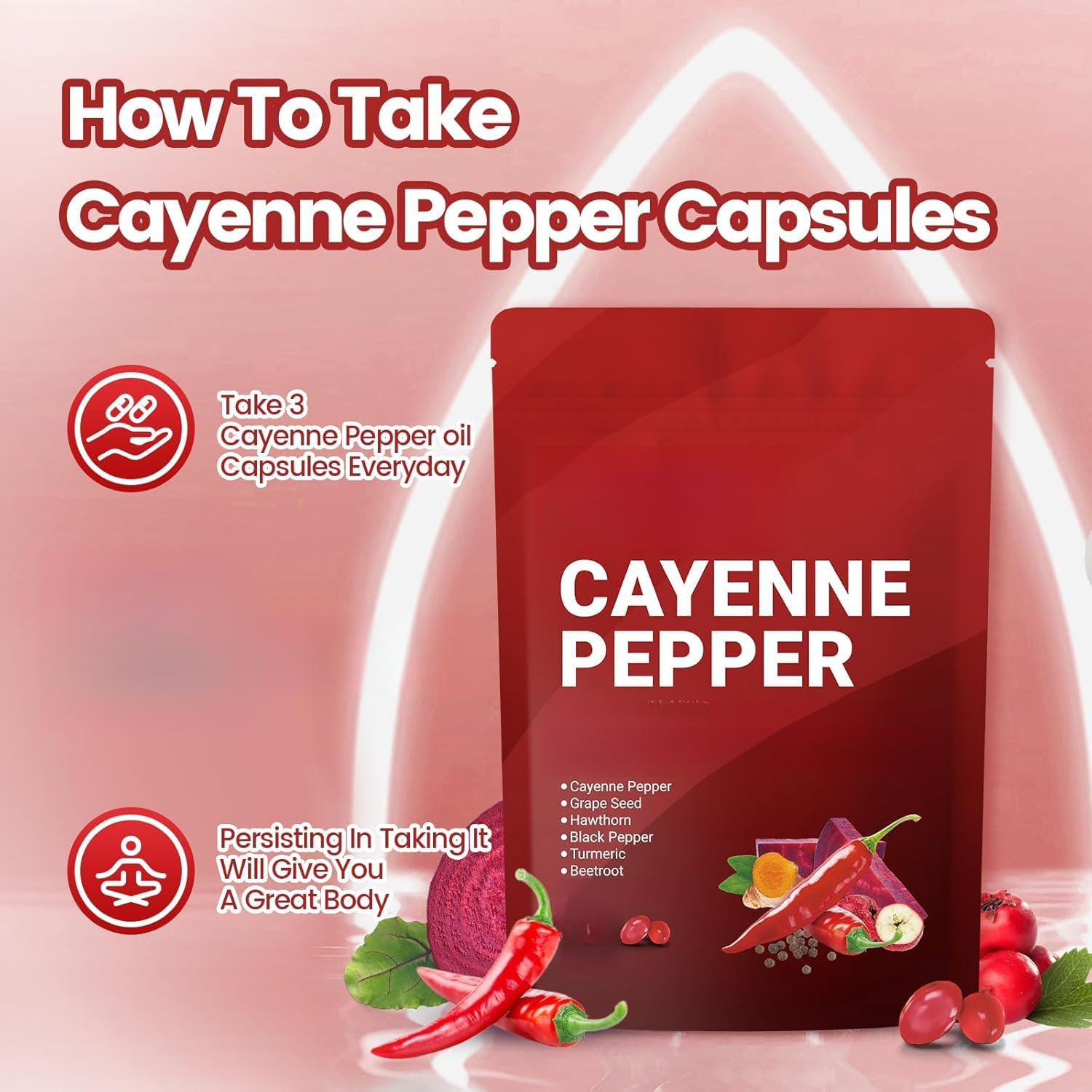 1pcs - Sans OGM - Paprika - Favorise la motilité intestinale