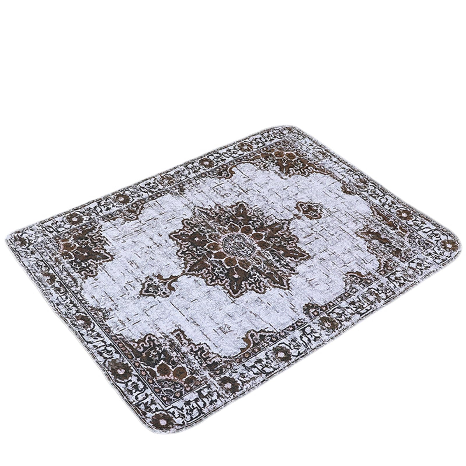 FANSU Absorbent Puppy Pads, Mediterranean Print Non-Slip Waterproof Puppy Training Pads Reusable Dog Mat Washable Dog Training Pads Large Puppy Pads for Floor Protector, Couch (100x70cm,Coffee)