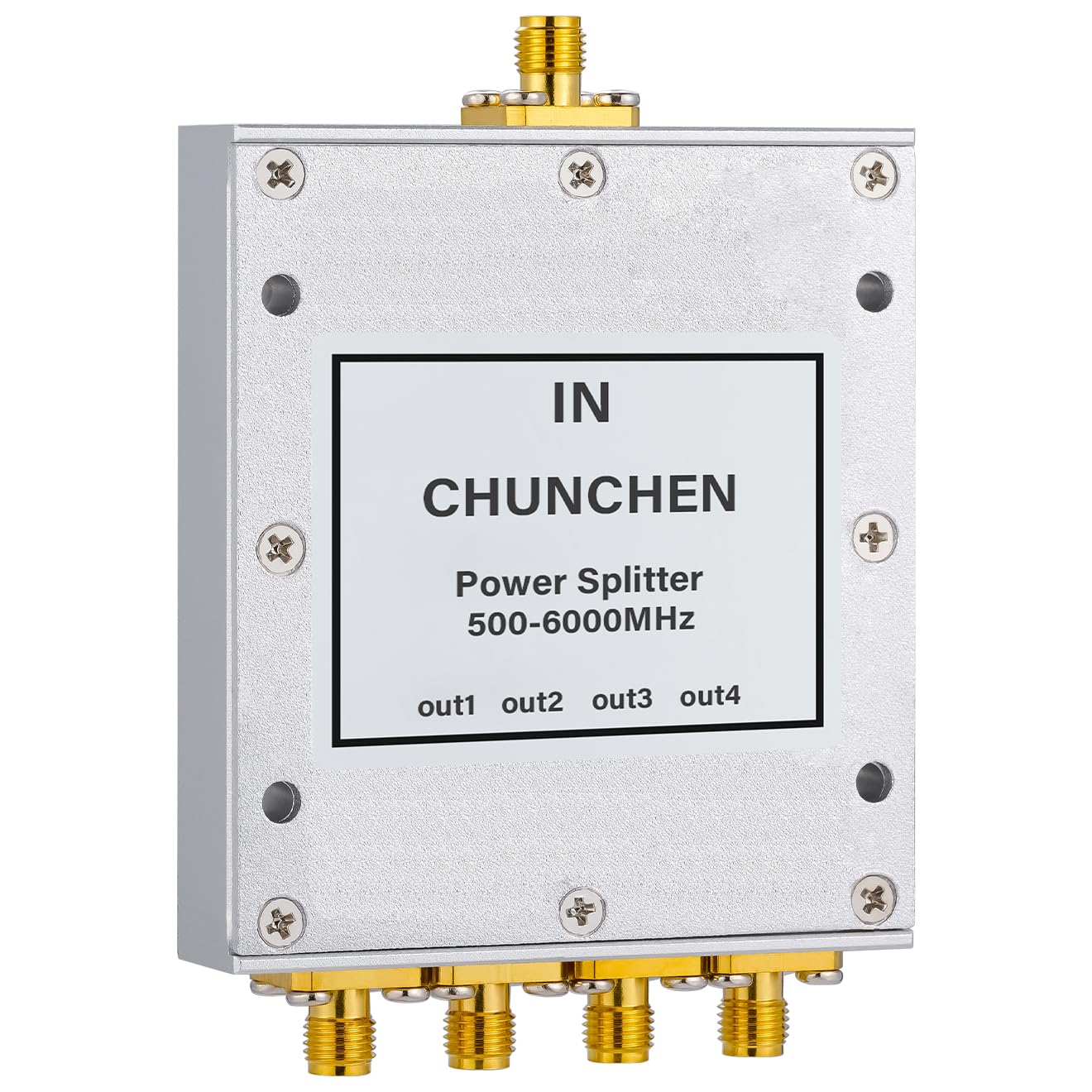 4 Vie 0.5-6GHz Splitter di Potenza 50 Ohm SMA Femmina Connettore Splitter di Segnale 500Mhz-6000Mhz Cavo Splitter di Segnale 1 Ingresso 4 Uscita per Cavo Antenna