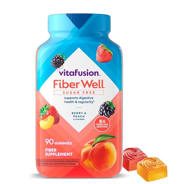 Vitafusion Fiber Well Gummy Vitamins 90 Count Packaging May Vary