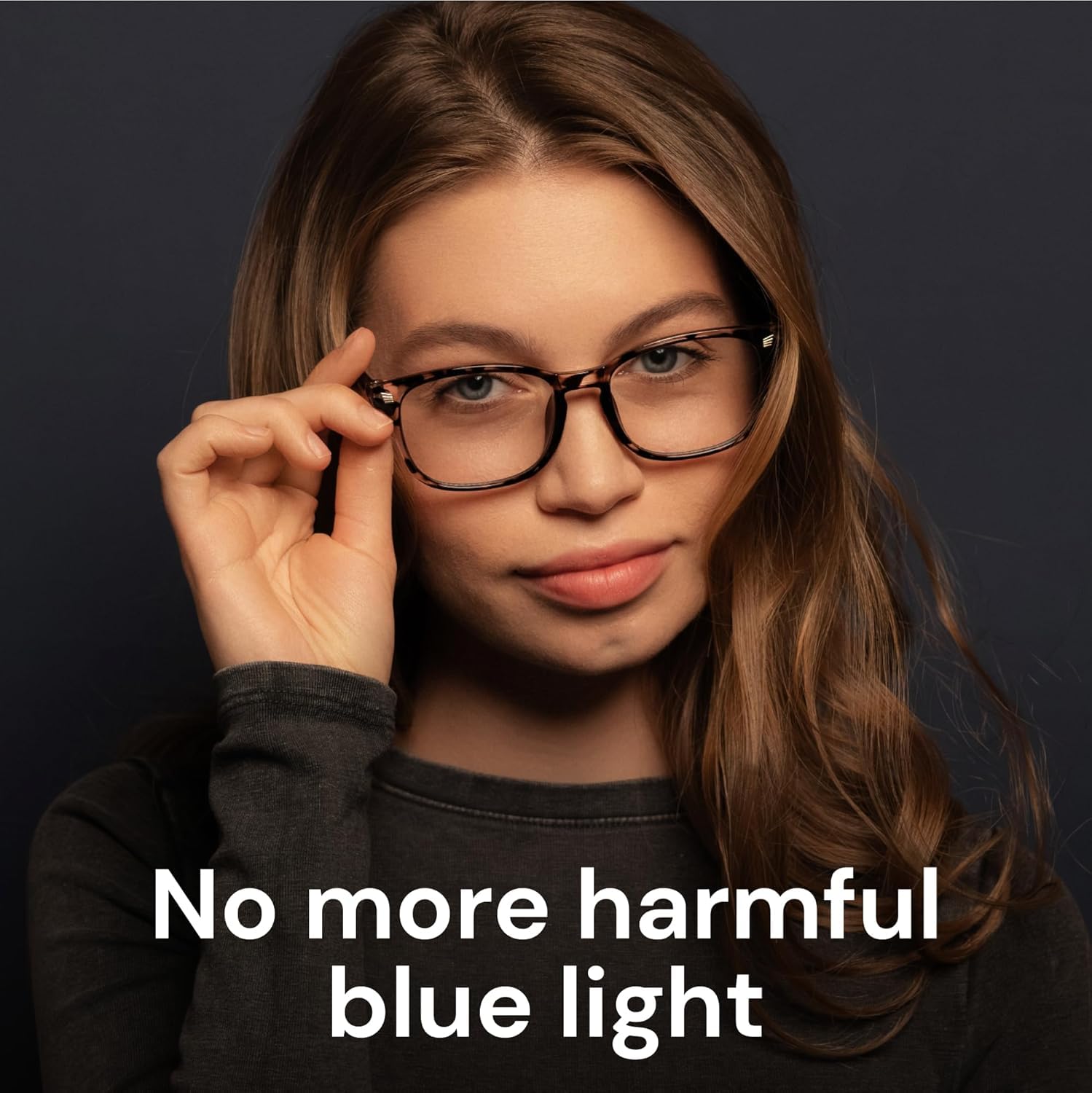 Gaoye Occhiali con blocco della luce blu – Occhiali da vista finti quadrati alla moda, anti raggi UV, occhiali da gioco per computer, occhiali blu per donne/uomini