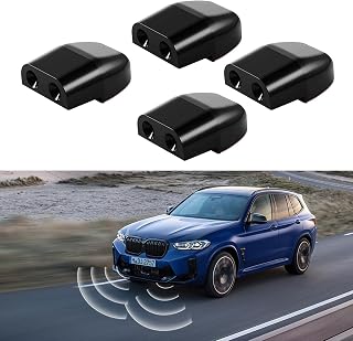 4PCS Deer Whistles for Car, Automotive Save a Deer Whistles to Avoid Collisions, Universal Car Accessories Animal Alert for Cars Trucks Motorcycles (Black)