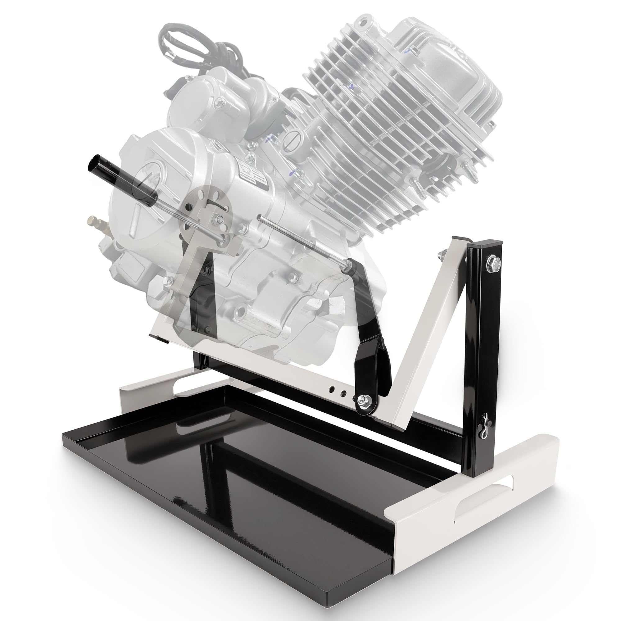 Photo 1 of Ustinian Motorcycle Engine Stand for All Vertical Single-Cylinder 2-Stroke or 4-Stroke Small Engines, Rotary Motocross Engine mounts