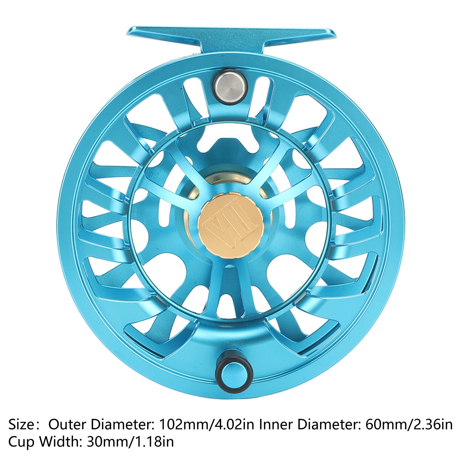 Mulinello da pesca a mosca ZenithAur con corpo lavorato a CNC, cuscinetti 2+1BB e design con mandrino di grandi dimensioni, mulinello da mosca in alluminio da 7/9 pesi per la