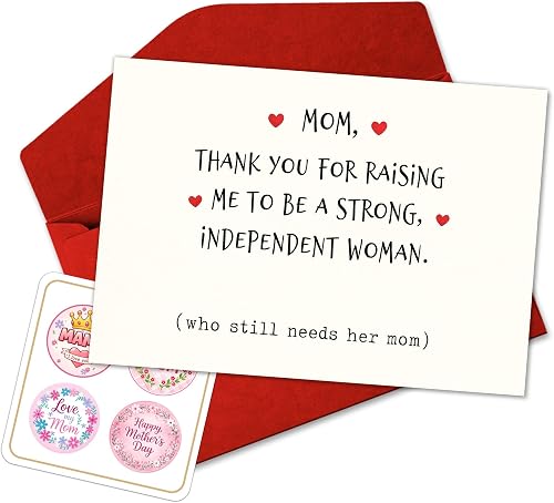 Morning Struggles Funny Mothers Day Card for Mom - Hilarious Birthday Card for M