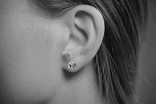 Miniatura 3 de Frosted Lime Green Sea Glass 6mm Cage Wrap Post Earrings in Steel, Black Iron, Titanium, Sterling Silver,14K Rose Gold or 14k Gold Wire (Handmade)