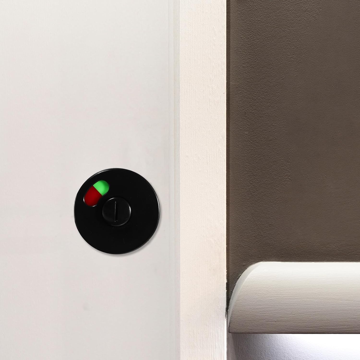 VILLCASE Door Scratchproof Lock Partition Plastic 4pcs Bathroom Red Green Indicator for Partition Doors, Rustproof Privacy Toilet Bathrooms and Restaurants