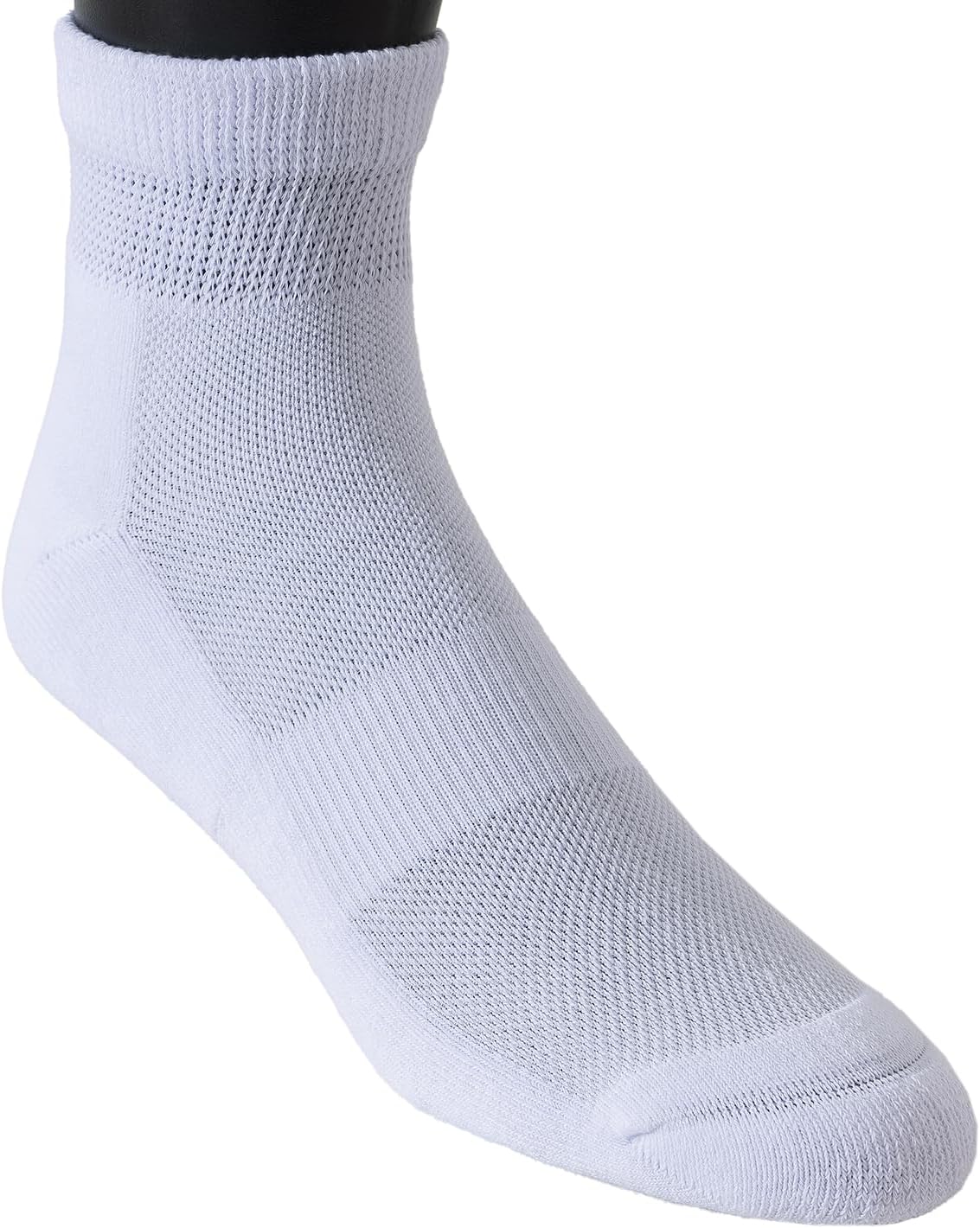 Yomandamor Mens Diabetic Cotton Ankle Socks with Arch Support (5-Pair) - Image 6