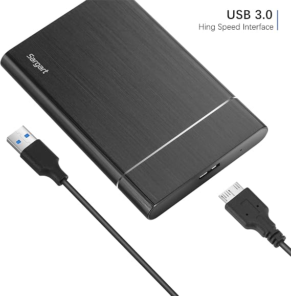 320GB Portable External Hard Drive USB3.0 Mobile HDD Storage for PC, Mac, Desktop, Laptop, Mac, Chromebook, Xbox One, Xbox 360, PS4 (Black)