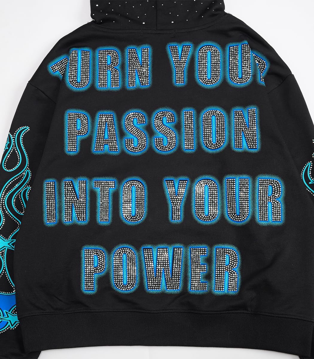 Mens Oversized Hoodies, Cotton Casual Hoodie For Men, Graphic Printed Sweatshirt, Long Sleeve Kangaroo Pocket Pullover