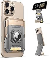 Vista 16 de SUPCASE para cartera MagSafe con soporte, cartera magnética para hombres, [contiene 5 tarjetas] [soporte ajustable] [bloqueo RFID] soporte