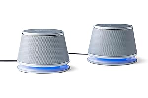 Amazon Basics Stereo Computer Speakers 2.0 for Laptop or Desktop PC with...