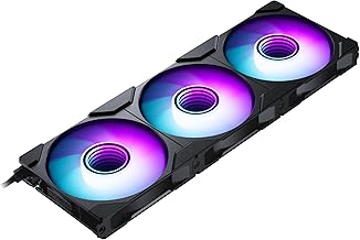 Phanteks M25-120 Gen2 Triple Pack, 3X 120mm ARGB High Performance Cooling Fans, Daisy-Chain Unified Fan Frame, Infinity Mirror hub, Single Cable Connection, Black