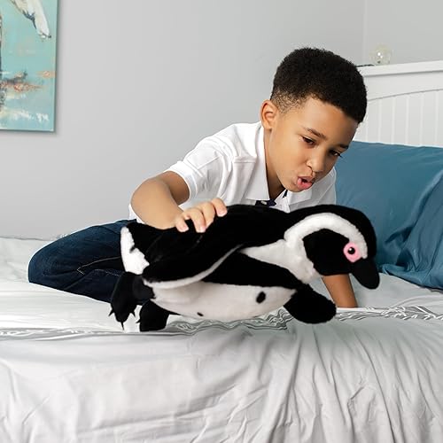 Miniatura 3 de The Petting Zoo Pingüino de peluche, regalos para niños, juguete de peluche de pingüino ABF de 12 pulgadas