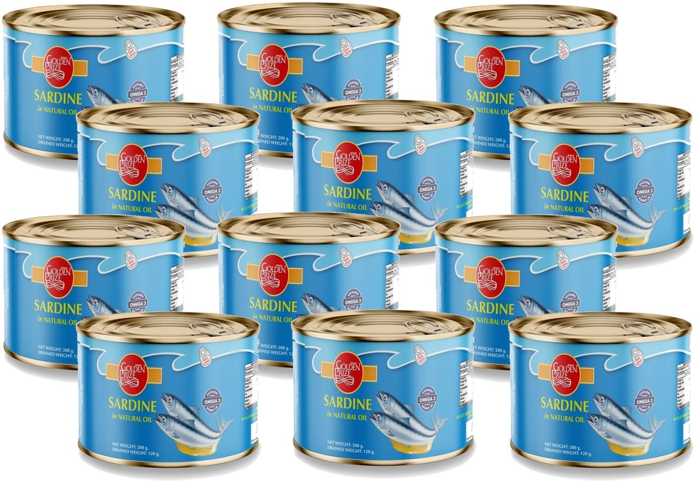 Golden Prize Canned Sardine in Natural Oil, 200g(Pack of 12) (B09CM7YJ2Y) Amazon Price History, Amazon Price Tracker