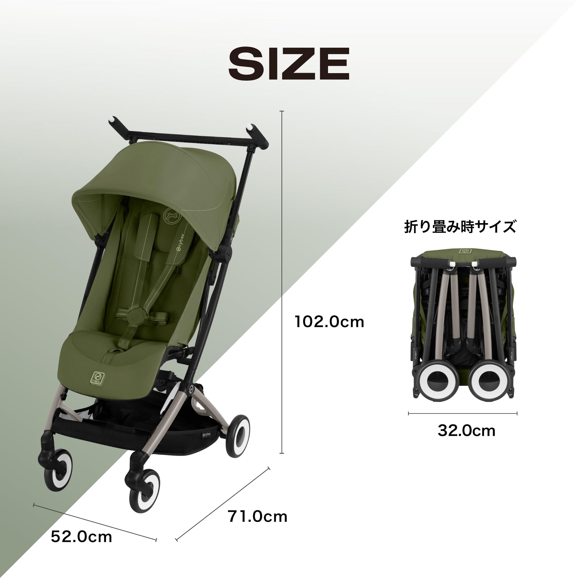 Amazon.co.jp: CYBEX サイベックス【公式】リベル (2025) モスグリーン 