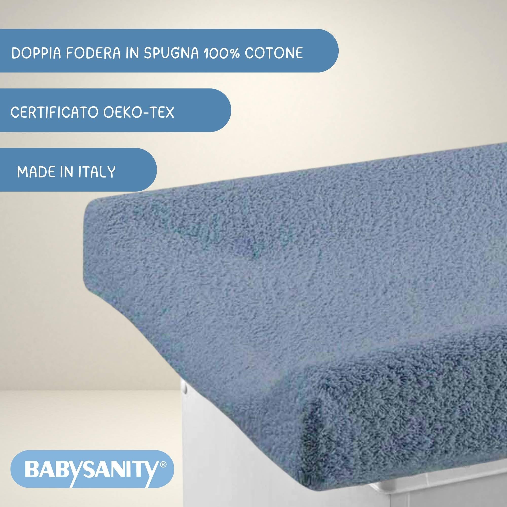 Fodera Per Fasciatoio Baby Touch - Copertura Rimovibile 81x41x13 Cm Per Cuscini Fasciatoio