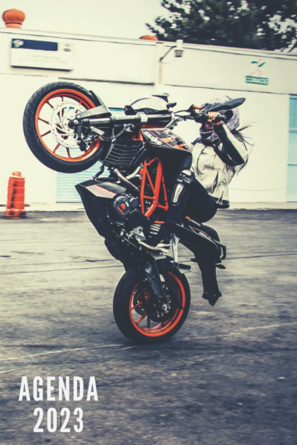Agenda 2023: Moto - Semainier et Mensuel de Janvier à Décembre 2023 | Idéal pour Les Étudiants, Professionnels et Particuliers | Calendrier, Liste de Contacts, Notes - Petit Format de Poche