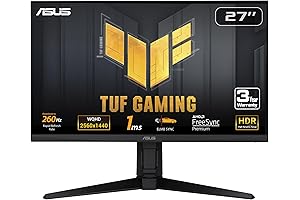 ASUS TUF Gaming 27” 1440P Gaming Monitor (VG27AQML1A) - Unleash the Ultimate Gaming Experience