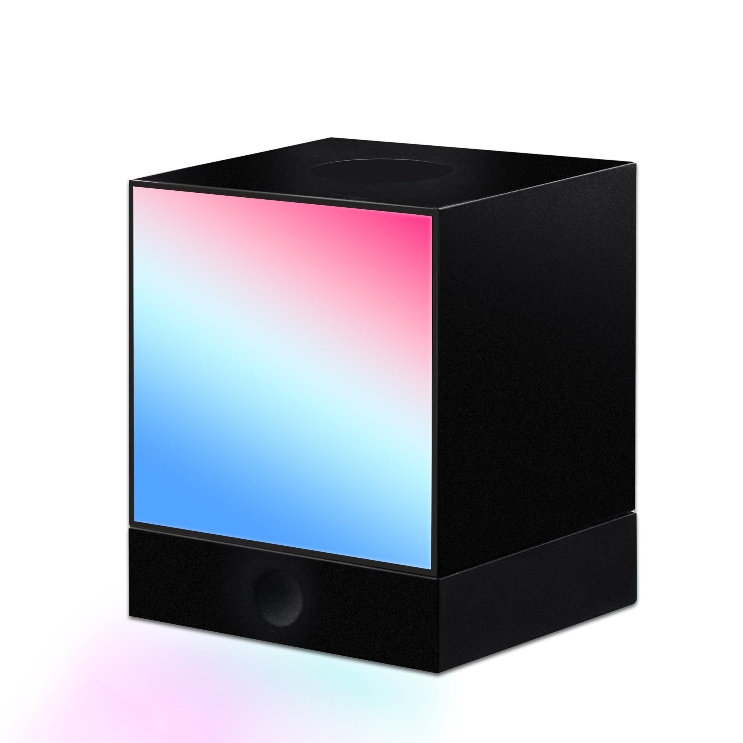 Yeelight Smart LED Pixel Table Lamp, DIY Desk Lamp Black Light, Music Sync Black+IC Display for Clock/Emoji, Compatible with Alexa & Matter, App Control, 2.4GHz WiFi, Gaming Room & Bedroom Decor Grey