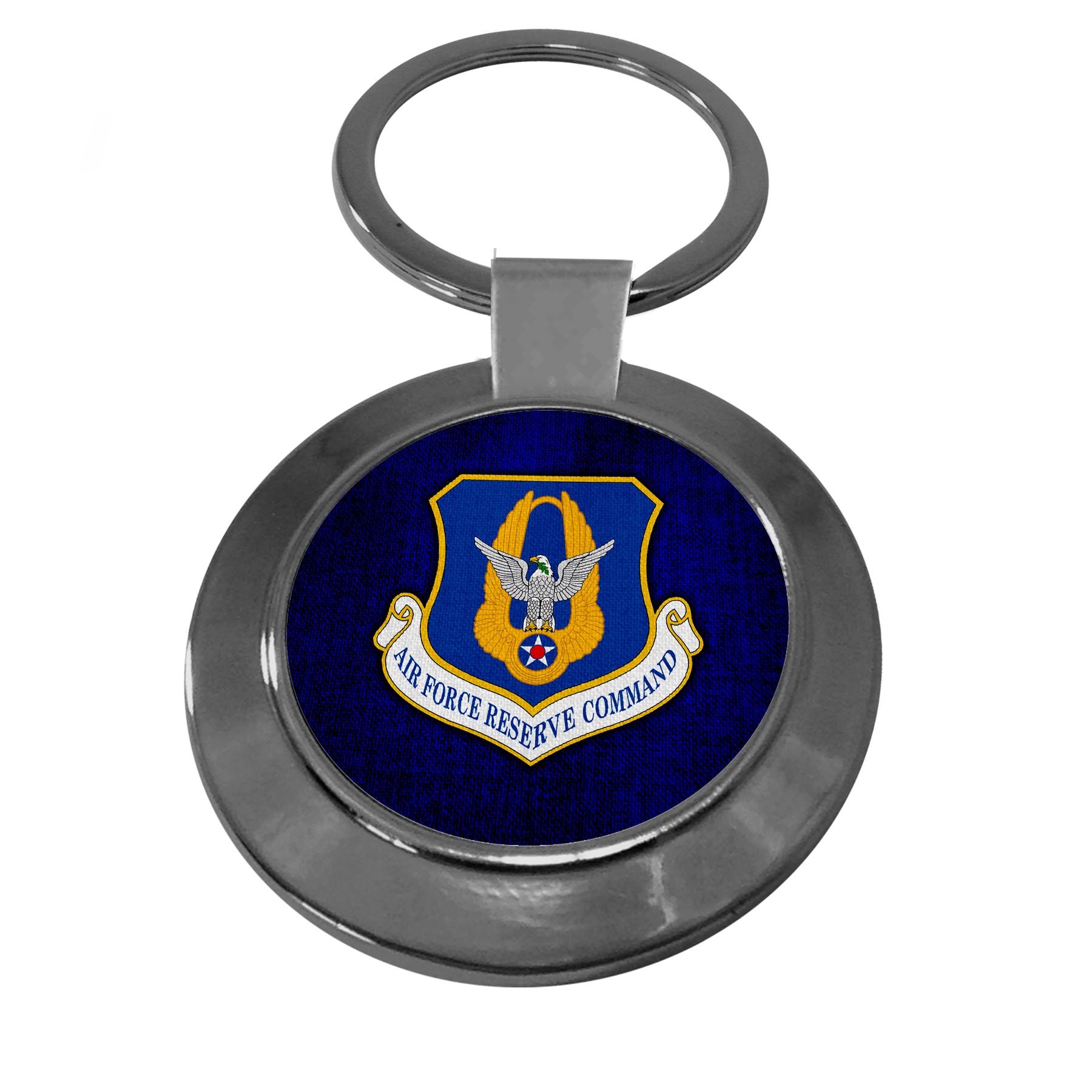 Premium Key Ring with U.S. Air Force Reserve Command (AFRC), emblem