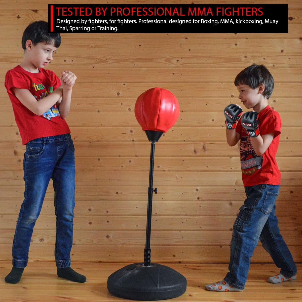 Young Star MMA Gloves for Boys and Girls | Youth Boxing Training Gloves, Kids Sparring Punching Gloves for Punching Bag, Kickboxing, Muay Thai, MMA