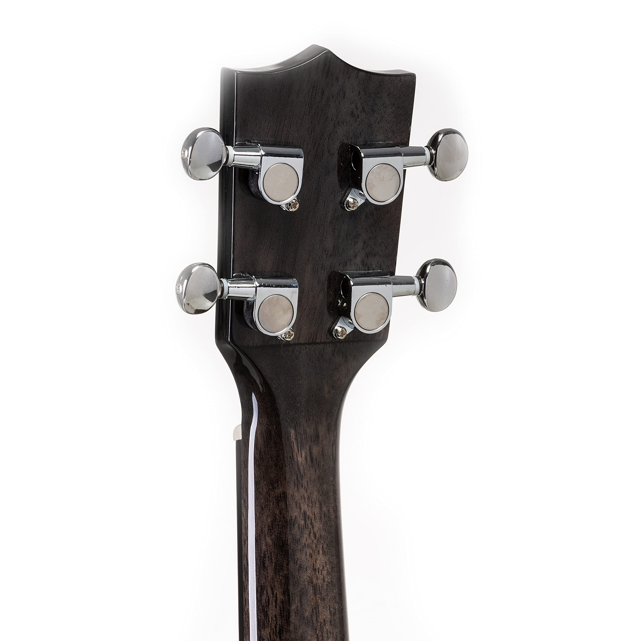 VOLT - Ukulele Siena, dimensioni: tenore, copertina in mogano, tastiera: palissandro, finitura lucida, ornamenti in madreperla, lunghezza: ca. 660 mm, con bottoni per cintura, custodia imbottita