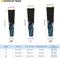 Vista 76 de CLOHOMIN Mangas para brazos, protección solar, mangas de compresión, cubierta de tatuaje para mujeres y hombres, manga deportiva atlética refrescante