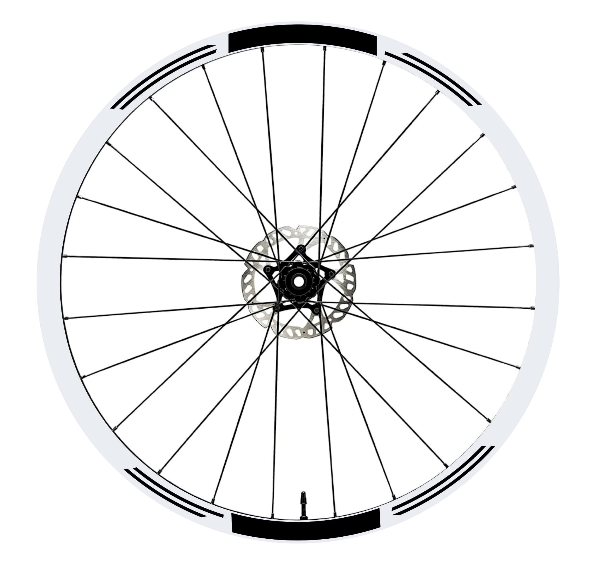 Adesivi Compatibili con Trek Cerchi Bici 26'' - 27,5'' - 28-29'' Pollici Ruota Bici MTB Bike Stickers Cerchi MTB B0017 (26'' Pollici, Nero 70)