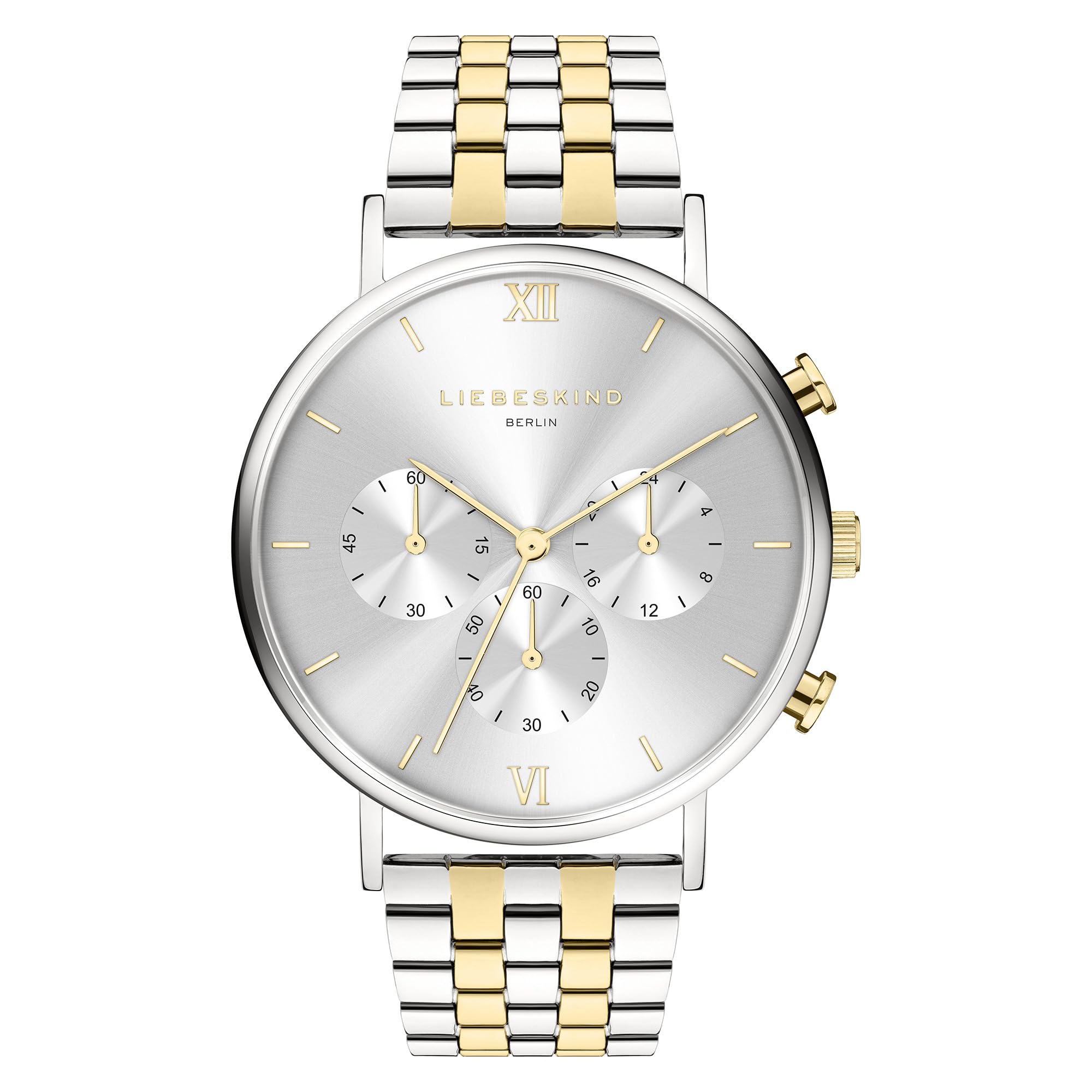 Liebeskind Berlin Damen Chronograph – Rundes Gehäuse (40 & 36 mm) – Quarzwerk – Edelstahl- oder Lederarmband – 5 ATM wasserdicht – Modernes Design