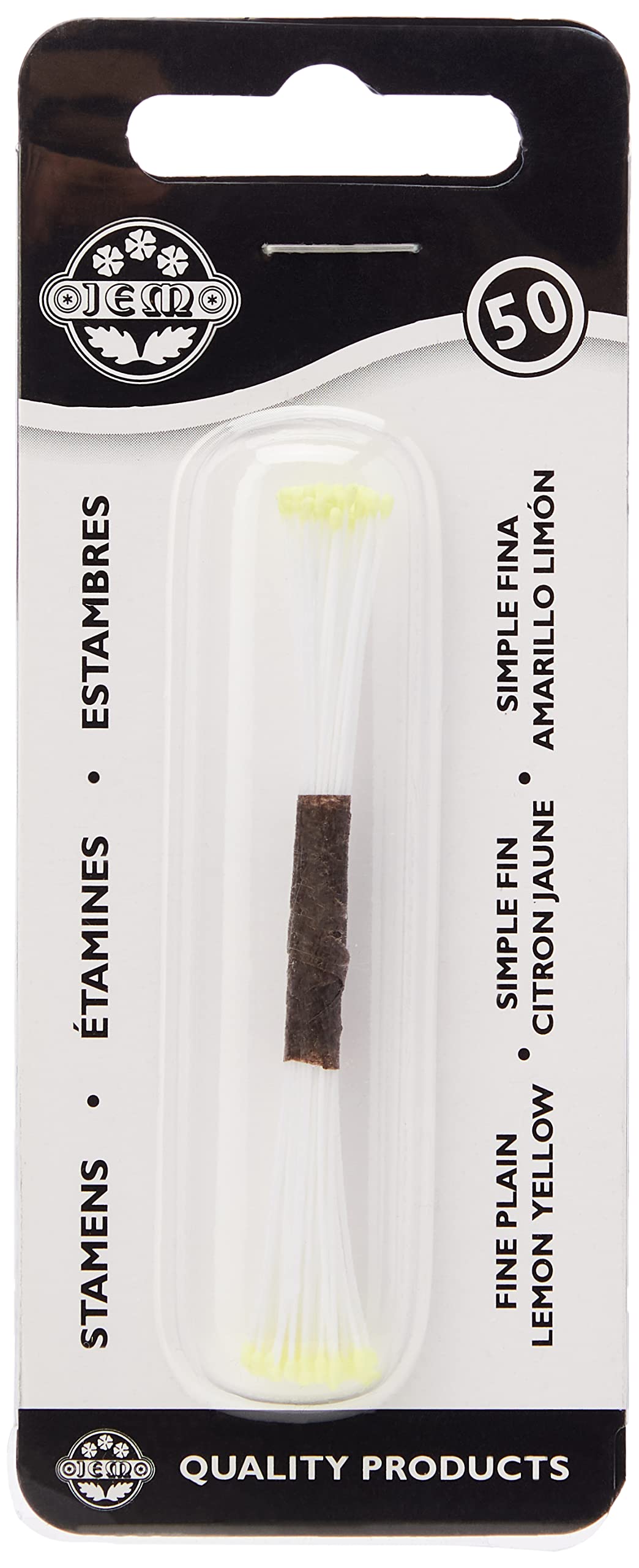 PME Stamens for Sugar Flowers Fine Plain Lemon Yellow (Pack of 50)