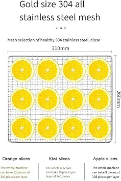 Home Dehydrator, Freeze Dryer Machine, Circulating Hot Air + Timed And 30-90℃ Constant Temperature + LED Lighting+ Visual Window, for Fruits, Vegetables, Meat,12layer