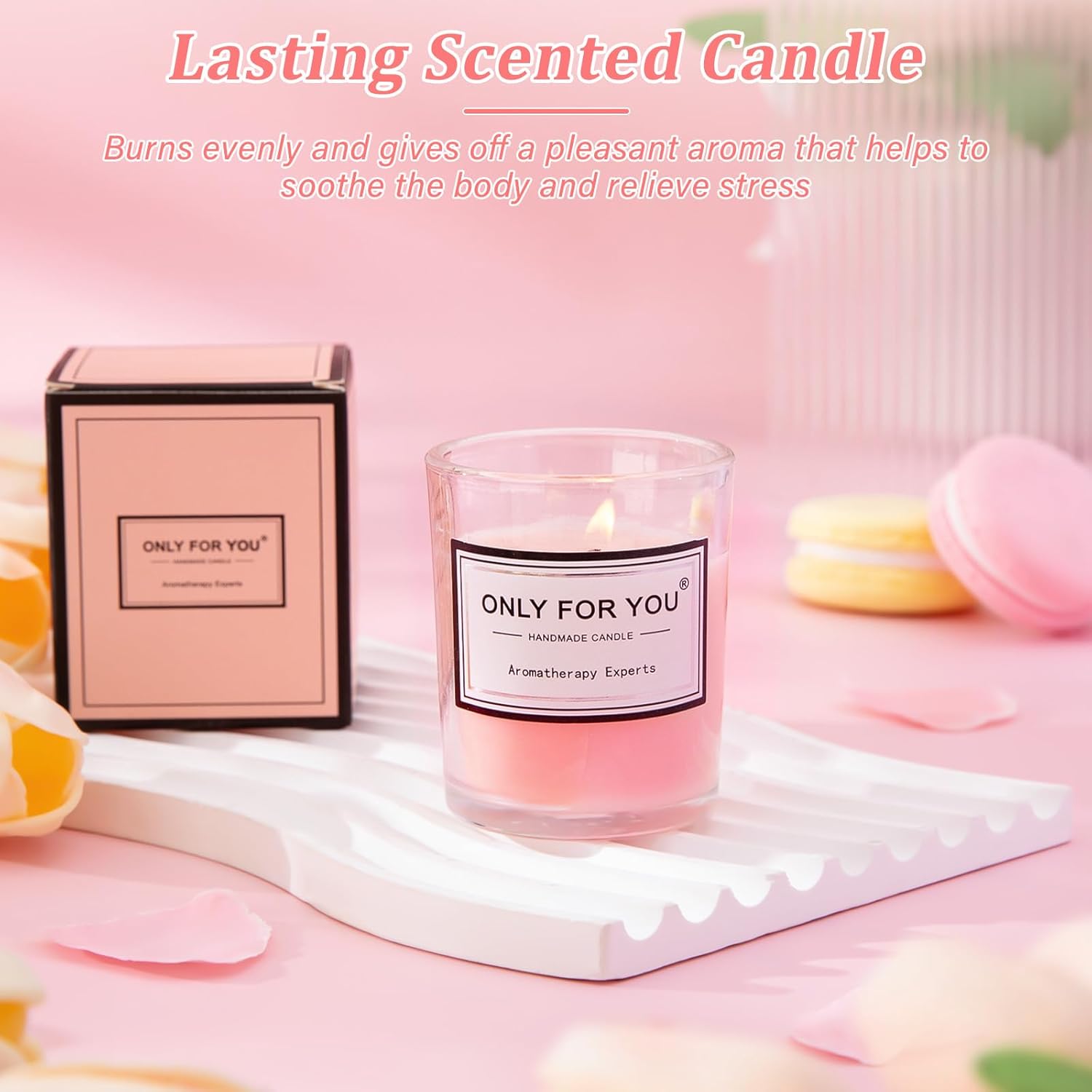 Sister Birthday Gifts from Sister Brother, 7pcs Relaxing Bath Set Valentines Day Basket with Funny Gold Print Mug, Scented Candle, Self Care Set, Idea for Sisters in Law, Soul Sisters, Nice Gift Boxed - Image 4