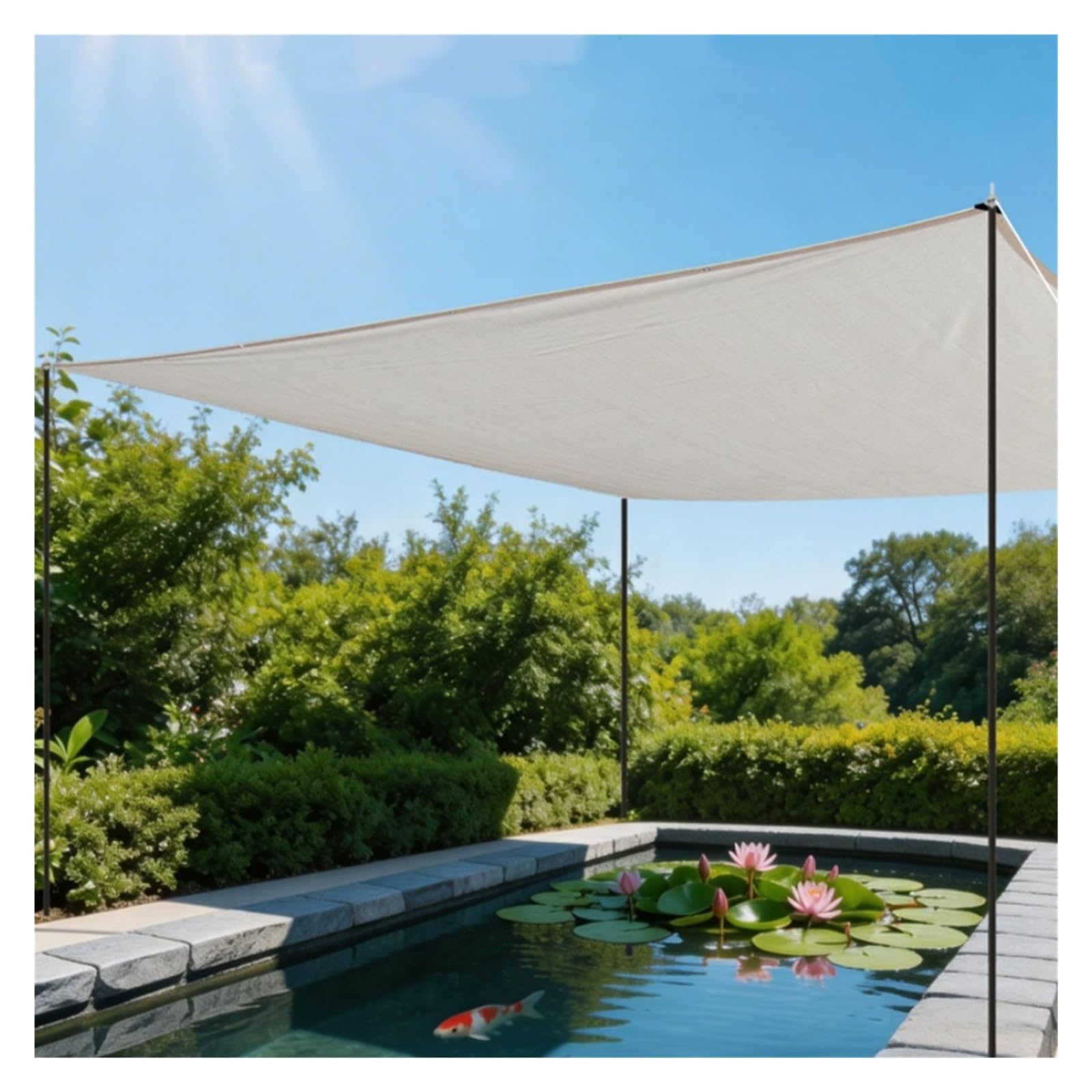 Toile d'ombrage pour plantes contre la forte chaleur filet bâche 60%