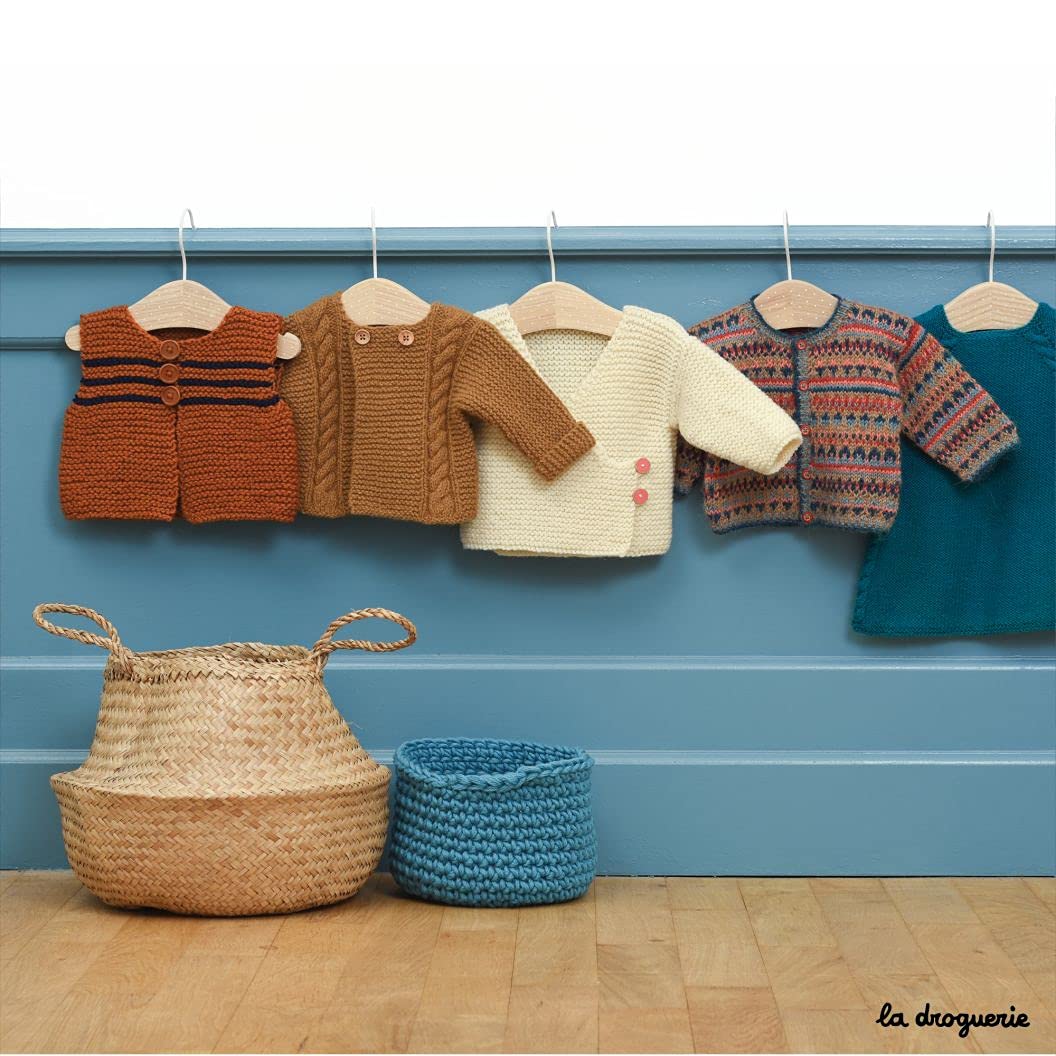 Le mini dressing des bébés de la droguerie: 25 modèles intemporels à tricoter