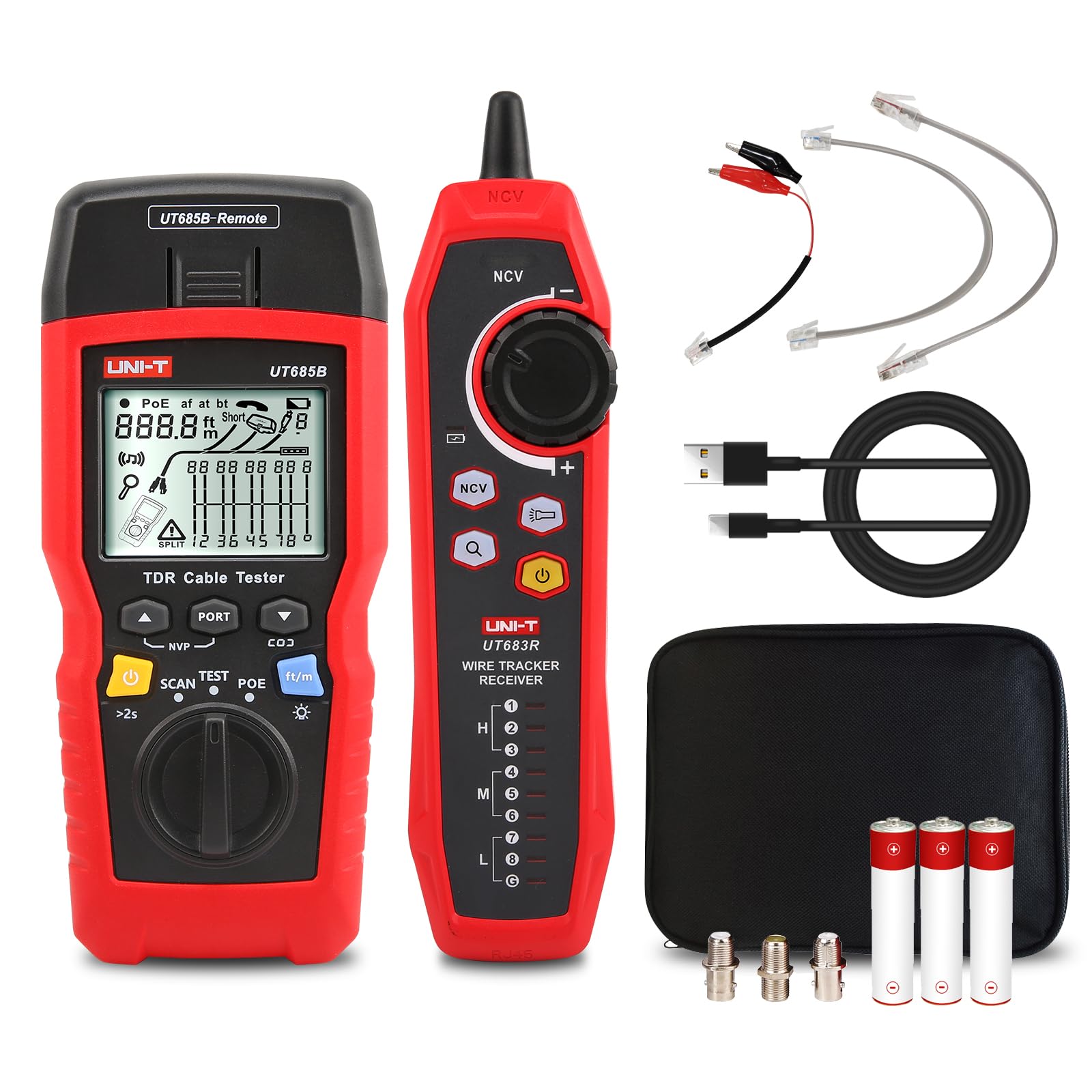 UNI-T UT685B KIT TDR Cable Tester Wire Tracer Wire Toner
