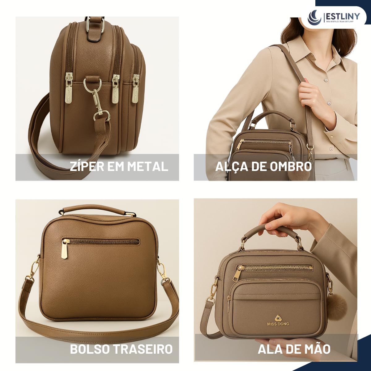 Bolsa Feminina Baú Transversal tamanho Médio em couro PU com Alça De Ombro removível Tiracolo em promoção! Veja a oferta e mais achadinhos de Bolsas 4 Hoje é o melhor dia para comprar Bolsa Feminina Baú Transversal tamanho Médio em couro PU com Alça De Ombro removível Tiracolo com aquele preço maroto! Promoção! Aproveite a oferta! 4